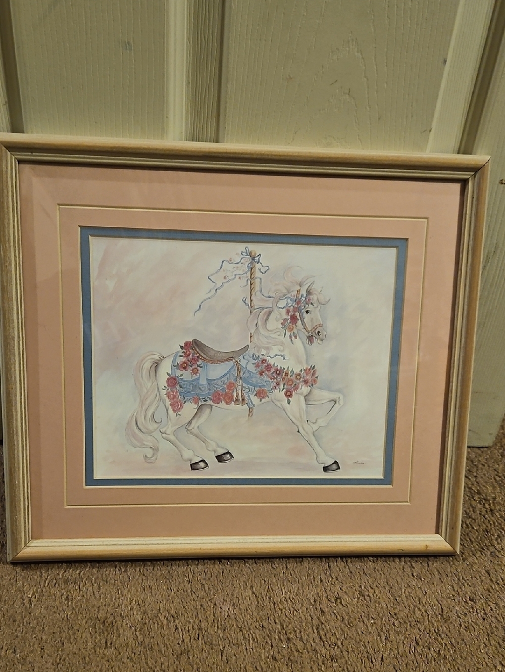 Vintage 1990 House Of LLoyd Captivating Carousel Wall Art